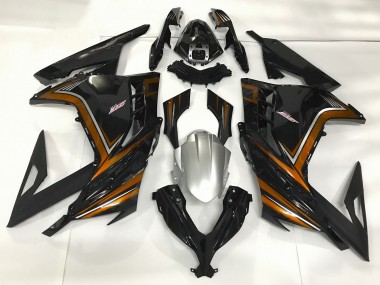 Best Gloss Black & Orange Kawasaki Ninja 300 Motorcycle Fairings 2013-2018