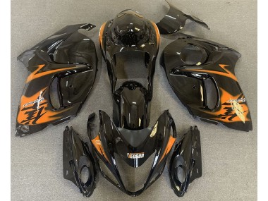 Best Gloss Black & Orange Suzuki GSXR 1300 Motorcycle Fairings 2008-2019