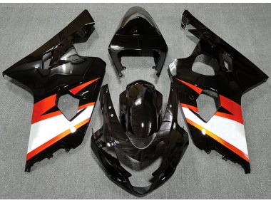 Best Gloss Black & Orange Suzuki GSXR 600-750 Motorcycle Fairings 2004-2005