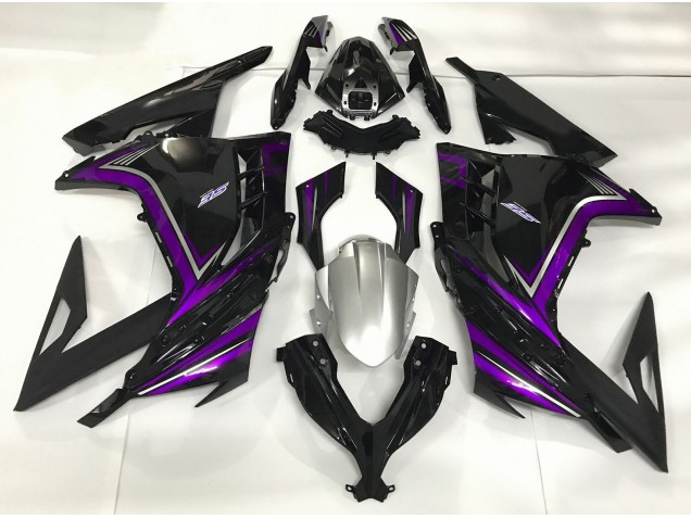 Best Gloss Black & Purple Kawasaki Ninja 300 Motorcycle Fairings 2013-2018 Best Gloss Black & Purple Kawasaki Ninja 300 Motorcycle Fairings 2013-2018