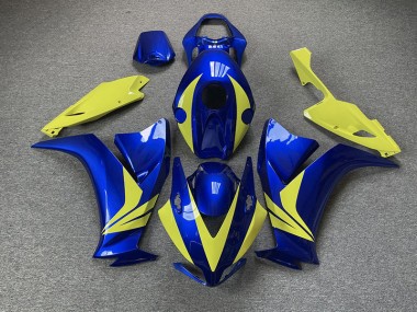 Best Gloss Blue and High Vis Yellow Honda CBR1000RR Motorcycle Fairings 2012-2016