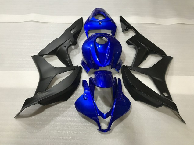 Best Gloss Blue and Matte Black Honda CBR600RR Motorcycle Fairings 2007-2008 Best Gloss Blue and Matte Black Honda CBR600RR Motorcycle Fairings 2007-2008