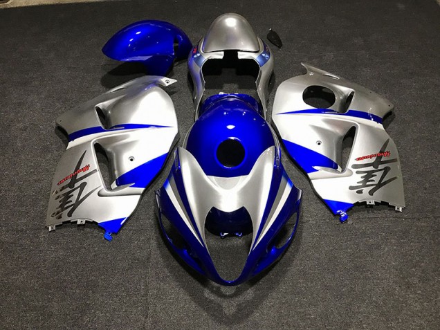 Best Gloss Blue and Silver Suzuki GSXR 1300 Motorcycle Fairings 1997-2007 Best Gloss Blue and Silver Suzuki GSXR 1300 Motorcycle Fairings 1997-2007