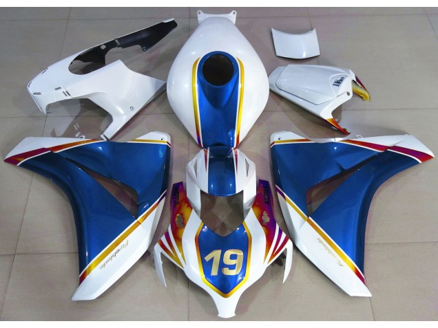 Best Gloss Blue and White Honda CBR1000RR Motorcycle Fairings 2008-2011 Best Gloss Blue and White Honda CBR1000RR Motorcycle Fairings 2008-2011