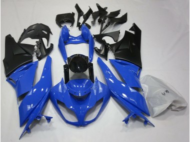 Best Gloss Blue & Black Kawasaki ZX6R Motorcycle Fairings 2009-2012