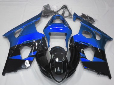 Best Gloss Blue & Black Suzuki GSXR 1000 Motorcycle Fairings 2003-2004