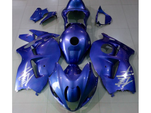 Best Gloss Blue & Silver Logo Suzuki GSXR 1300 Motorcycle Fairings 1997-2007