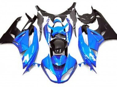 Best Gloss Blue Style Kawasaki ZX6R Motorcycle Fairings 2009-2012