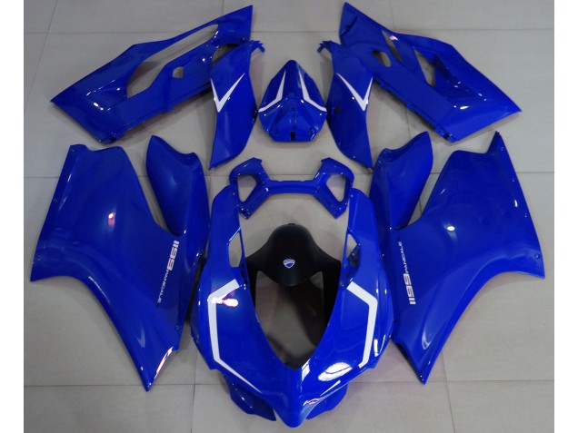Best Gloss Blue & White Ducati 1199 Motorcycle Fairings Best Gloss Blue & White Ducati 1199 Motorcycle Fairings
