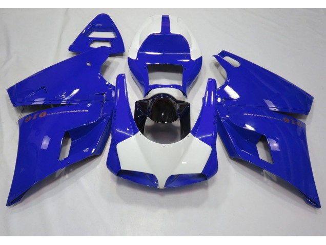 Best Gloss Blue & White Ducati 996 748 916 998 Motorcycle Fairings 1993-2005 Best Gloss Blue & White Ducati 996 748 916 998 Motorcycle Fairings 1993-2005