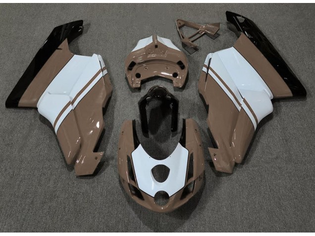 Best Gloss Brown & White Ducati 749 999 Motorcycle Fairings 2003-2004 Best Gloss Brown & White Ducati 749 999 Motorcycle Fairings 2003-2004