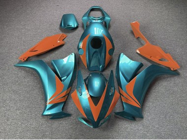 Best Gloss Cyan and Orange Honda CBR1000RR Motorcycle Fairings 2012-2016
