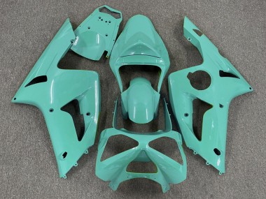 Best Gloss Cyan Plain Kawasaki ZX6R Motorcycle Fairings 2003-2004