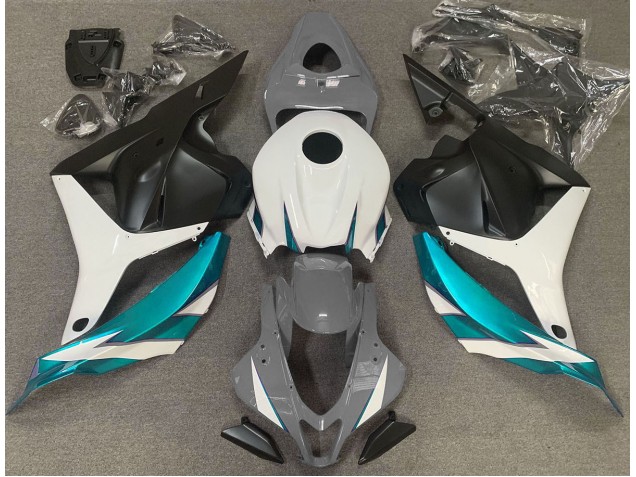 Best Gloss Grey White and Light Blue Honda CBR600RR Motorcycle Fairings 2009-2012