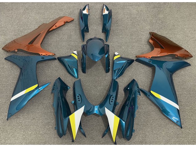 Best Gloss Light Blue and Orange Suzuki GSXR 600-750 Motorcycle Fairings 2011-2020 Best Gloss Light Blue and Orange Suzuki GSXR 600-750 Motorcycle Fairings 2011-2020