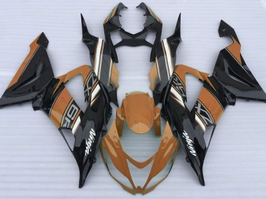 Best Gloss Orange and Black Kawasaki ZX6R Motorcycle Fairings 2013-2018