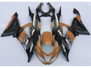 Best Gloss Orange and Black Kawasaki ZX6R Motorcycle Fairings 2013-2018