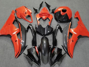 Best Gloss Orange and Carbon Yamaha R6 Motorcycle Fairings 2008-2016