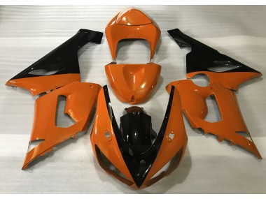 Best Gloss Orange & Black Kawasaki ZX6R Motorcycle Fairings 2005-2006