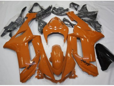 Best Gloss Orange Kawasaki ZX6R Motorcycle Fairings 2007-2008