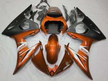 Best Gloss Orange & White Yamaha R6 Motorcycle Fairings 2003-2005