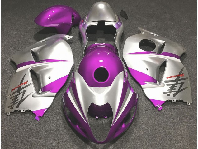 Best Gloss Pink and Silver Suzuki GSXR 1300 Motorcycle Fairings 1997-2007 Best Gloss Pink and Silver Suzuki GSXR 1300 Motorcycle Fairings 1997-2007