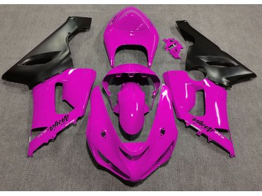 Best Gloss Pink Kawasaki ZX6R Motorcycle Fairings 2005-2006