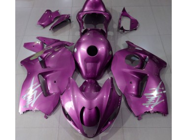 Best Gloss Pink & Silver Logo Suzuki GSXR 1300 Motorcycle Fairings 1997-2007