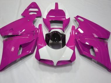 Best Gloss Pink & White Ducati 996 748 916 998 Motorcycle Fairings 1993-2005