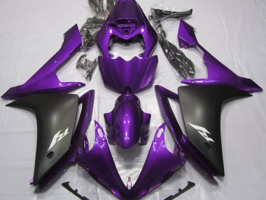 Best Gloss Purple and Black Yamaha R1 Motorcycle Fairings 2007-2008