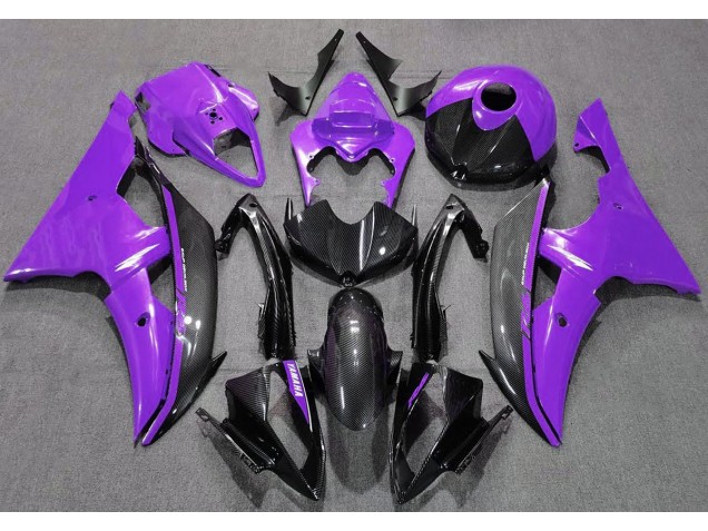 Best Gloss Purple and Carbon Yamaha R6 Motorcycle Fairings 2008-2016 Best Gloss Purple and Carbon Yamaha R6 Motorcycle Fairings 2008-2016