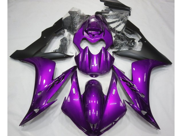 Best Gloss Purple & Black Yamaha R1 Motorcycle Fairings 2004-2006