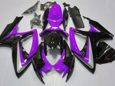Best Gloss Purple Debadged Suzuki GSXR 600-750 Motorcycle Fairings 2006-2007