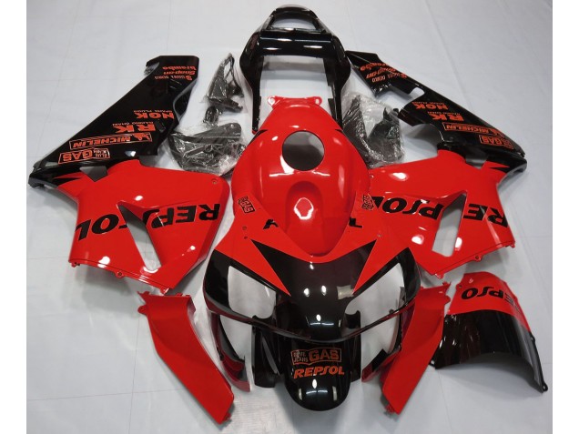 Best Gloss Red Repsol Honda CBR600RR Motorcycle Fairings 2003-2004
