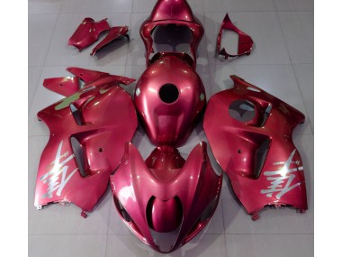Best Gloss Red & Silver Logo Suzuki GSXR 1300 Motorcycle Fairings 1997-2007