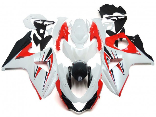 Best Gloss Red with White and black Custom Style Suzuki GSXR 1000 Motorcycle Fairings 2009-2016 Best Gloss Red with White and black Custom Style Suzuki GSXR 1000 Motorcycle Fairings 2009-2016