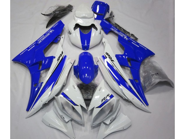 Best Gloss White and Blue Yamaha R6 Motorcycle Fairings 2006-2007 Best Gloss White and Blue Yamaha R6 Motorcycle Fairings 2006-2007