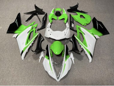 Best Gloss White and Green Triumph Daytona 675 Motorcycle Fairings 2013-2016
