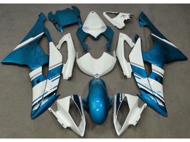 Best Gloss White and Light Blue OEM Style Yamaha R6 Motorcycle Fairings 2008-2016