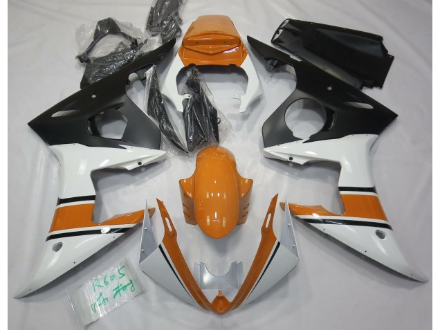 Best Gloss White and Orange Yamaha R6 Motorcycle Fairings 2003-2005 Best Gloss White and Orange Yamaha R6 Motorcycle Fairings 2003-2005