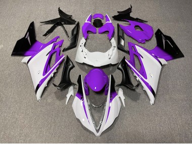 Best Gloss White and Purple Triumph Daytona 675 Motorcycle Fairings 2013-2016