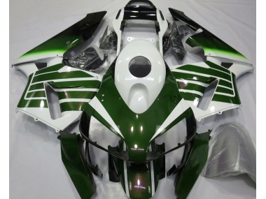Best Gloss White & Green Fade Honda CBR600RR Motorcycle Fairings 2003-2004