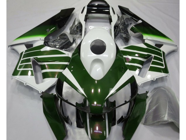 Best Gloss White & Green Fade Honda CBR600RR Motorcycle Fairings 2003-2004 Best Gloss White & Green Fade Honda CBR600RR Motorcycle Fairings 2003-2004
