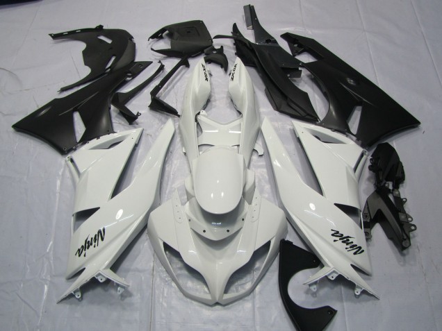 Best Gloss White Kawasaki ZX6R Motorcycle Fairings 2009-2012 Best Gloss White Kawasaki ZX6R Motorcycle Fairings 2009-2012