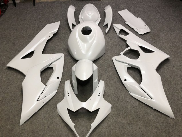 Best Gloss White Plain Suzuki GSXR 1000 Motorcycle Fairings 2005-2006