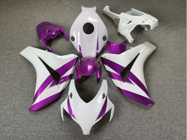 Best Gloss White & Purple Trim Honda CBR1000RR Motorcycle Fairings 2008-2011 Best Gloss White & Purple Trim Honda CBR1000RR Motorcycle Fairings 2008-2011
