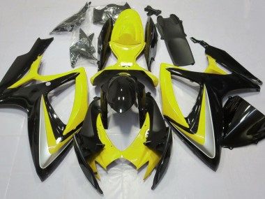 Best Gloss Yellow Debadged Suzuki GSXR 600-750 Motorcycle Fairings 2006-2007