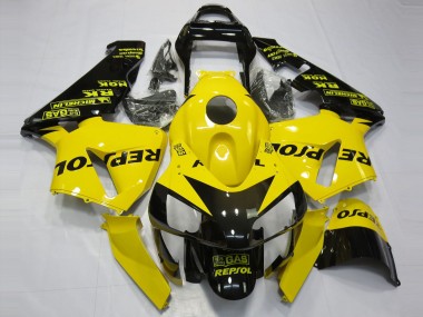 Best Gloss Yellow Repsol Honda CBR600RR Motorcycle Fairings 2003-2004