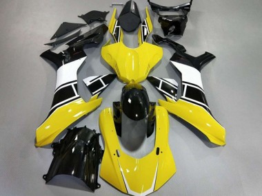 Best Gloss Yellow White and Black Yamaha R1 Motorcycle Fairings 2015-2019