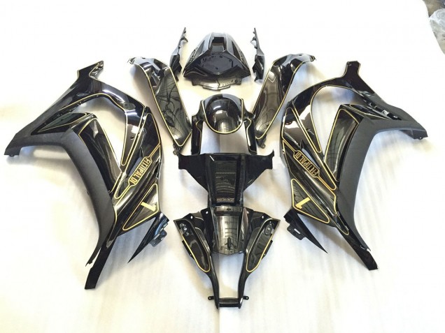 Best Gold Trim Kawasaki ZX10R Motorcycle Fairings 2011-2015 Best Gold Trim Kawasaki ZX10R Motorcycle Fairings 2011-2015